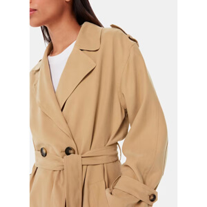 Whistles Neutral Riley Trench Coat